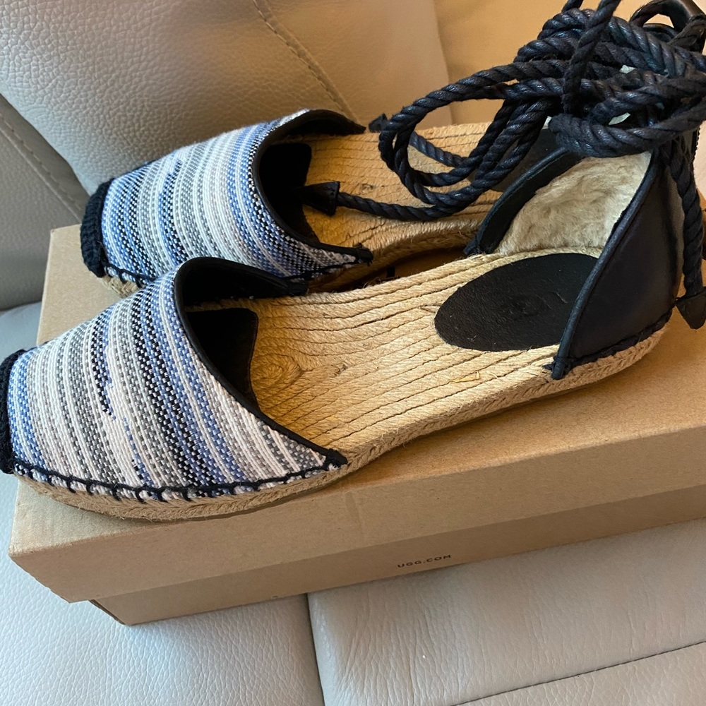 Ugg flat espadrille size 6 - Picture 2 of 7